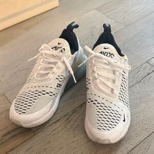 Nike Air Max 270 White and Black Sneakers